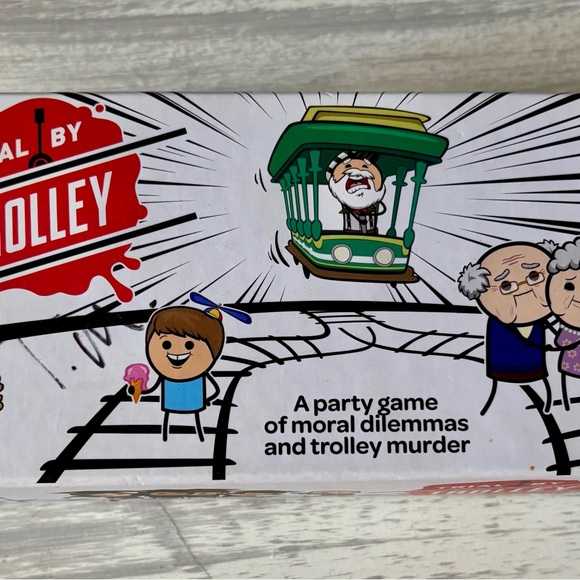 Trial by Trolley by Cyanide & Happiness Party Board Game with Modifier Pack - Picture 10 of 12